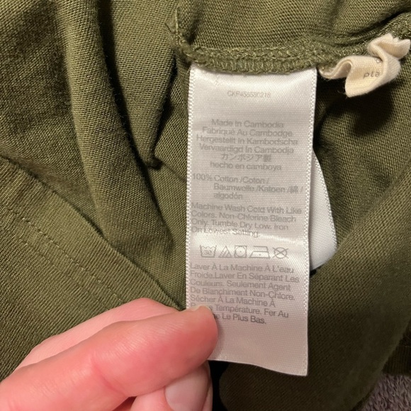 Madewell Loden Tuscan Green Henley Long Sleeve Tee Size S - Picture 6 of 9